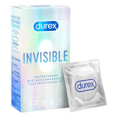 Презервативы Durex Invisible 12 шт. в Улыбка Радуги