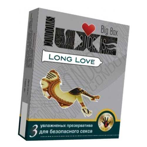 Презервативы Luxe Long Love с пролонгирующим эффектом 3 шт. в Улыбка Радуги