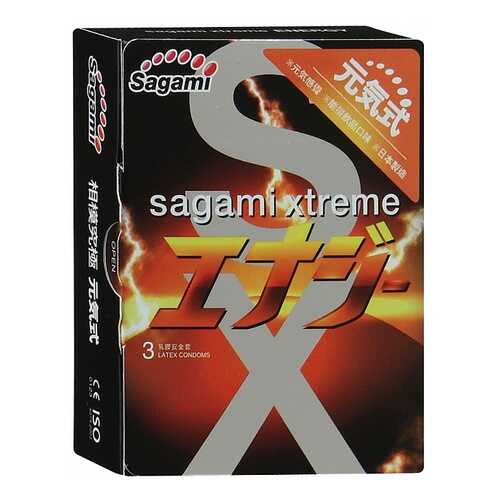 Презервативы Sagami Xtreme Energy ароматизированные 3 шт. в Улыбка Радуги