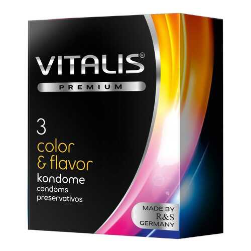 Презервативы Vitalis premium Color flavor 3 шт. в Улыбка Радуги