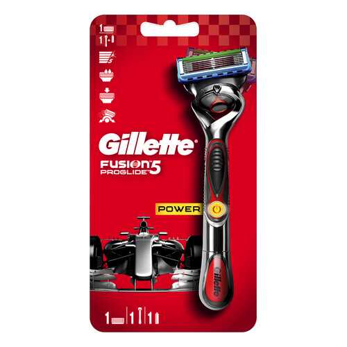 Бритва GIllette Fusion5 Proglide Power с 1 сменной кассетой (с элементом питания) в Улыбка Радуги