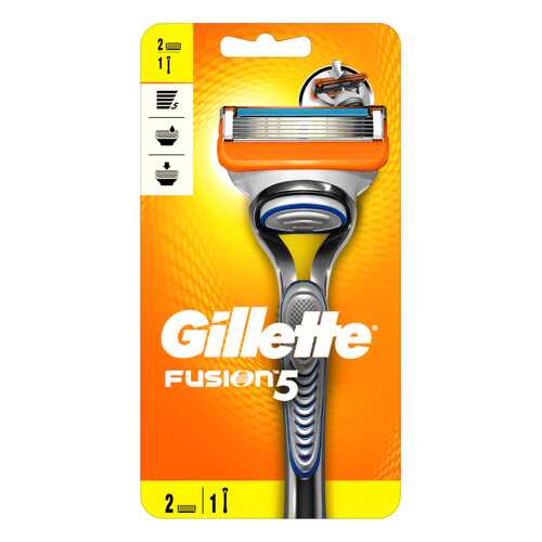 Мужская бритва Gillette Fusion5 с 2 сменными кассетами в Улыбка Радуги