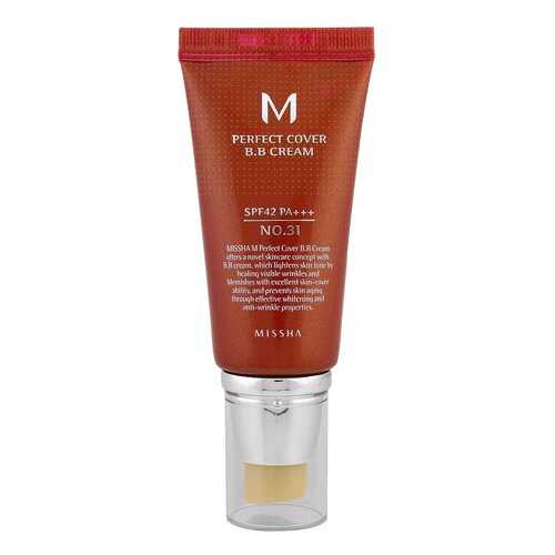 BB средство Missha M Perfect Cover BB Cream 31 Golden Beige 50 мл в Улыбка Радуги