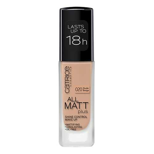 Тональный крем CATRICE All Matt Plus Shine Control Make Up Nude Beige №020 30 мл в Улыбка Радуги