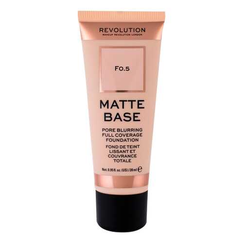 Тональный крем Makeup Revolution Matte Base Foundation F0.5 в Улыбка Радуги