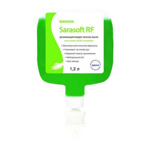 Дезинфицирующее пенное мыло Sarasoft RF 1,2 л в Улыбка Радуги
