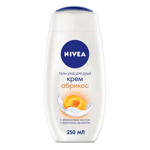 Гель для душа Nivea Bath Care Cream Shower Apricot And Milk 250 мл в Улыбка Радуги