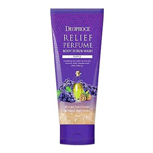 Скраб для тела Deoproce Relief Perfume Body Scrub Wash - Grape Seeds 200 мл в Улыбка Радуги