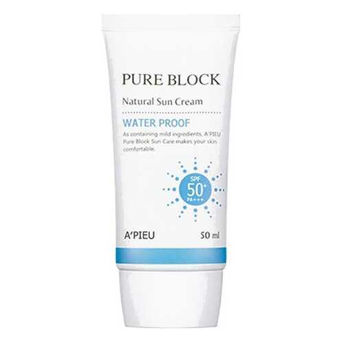 Солнцезащитное средство Apieu Pure Block Natural Waterproof Sun Cream SPF50+ 50 мл в Улыбка Радуги