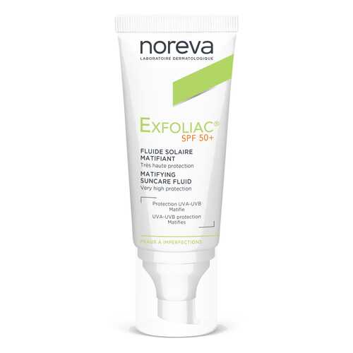 Солнцезащитное средство Noreva Exfoliac Matifying suncare fluid 40 мл в Улыбка Радуги