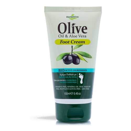 Крем для ног с алоэ вера Herbolive Olive Oil&Aloe Vera Foot Cream в Улыбка Радуги