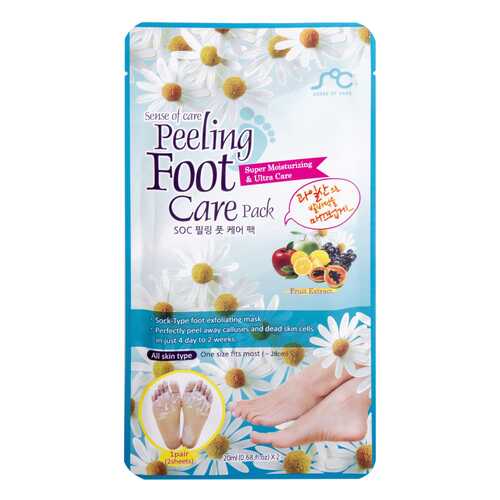 Маска для ног Sense of Care Peeling Foot Care Pack 20 мл в Улыбка Радуги