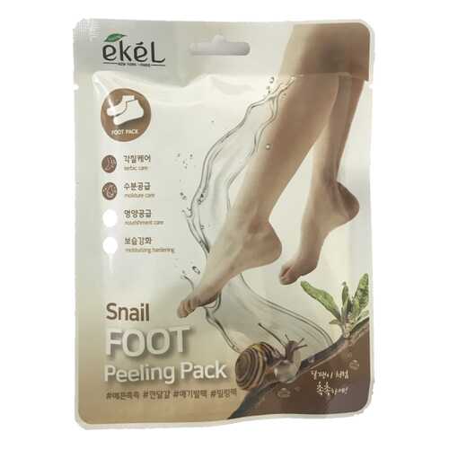 Пилинг-носочки с улиточным муцином Ekel Snail Foot Peeling Pack 40 гр в Улыбка Радуги