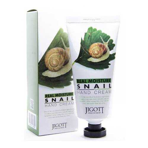 Крем для рук JIGOTT Real Moisture Snail Hand Cream 100г в Улыбка Радуги