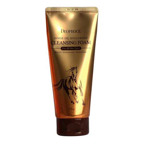 Пенка для умывания Deoproce Horse Oil Hyalurone Cleansing Foam 170 г в Улыбка Радуги