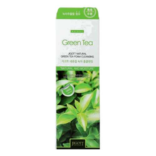 Пенка для умывания Jigott Natural Green Tea Foam Cleansing 180 мл в Улыбка Радуги