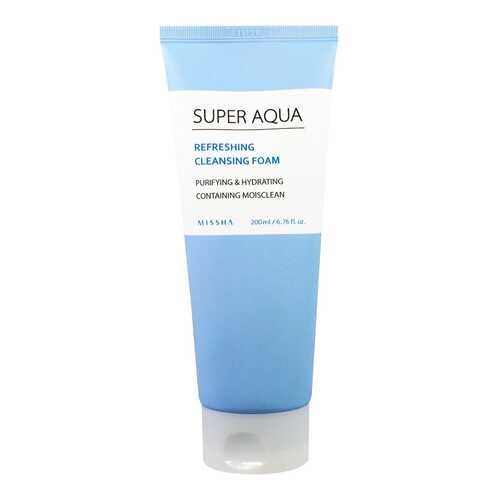 Средство для умывания MISSHA Super Aqua Refreshing Cleansing Foam 200 мл в Улыбка Радуги