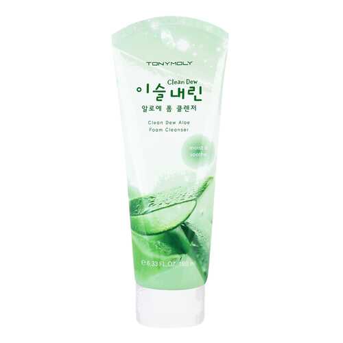 Средство для умывания Tony Moly Clean Dew Aloe Foam Cleanser 180 мл в Улыбка Радуги