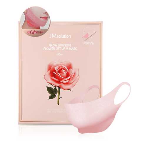 Лифтинг-маска для лица Jm Solution Glow Luminous Flower Lift-Up V Mask Rose в Улыбка Радуги