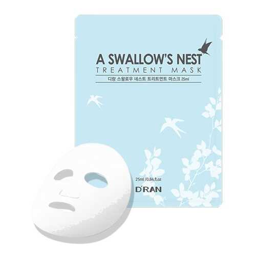 Маска DRAN New A Swallows Nest Treatment Mask с экстрактом ласточкиных гнезд, 1 шт в Улыбка Радуги