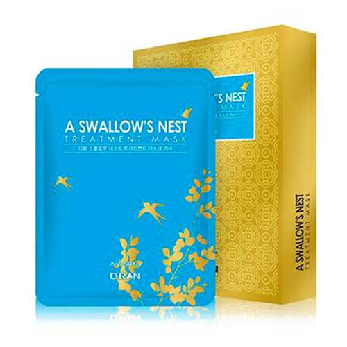 Маска DRAN New A Swallows Nest Treatment Mask с экстрактом ласточкиных гнезд, 10 шт в Улыбка Радуги