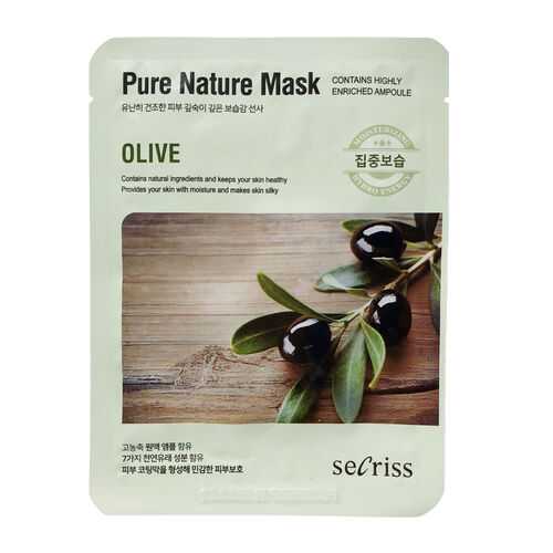 Маска для лица Anskin Secriss Pure Nature Mask Pack Olive 25 мл в Улыбка Радуги