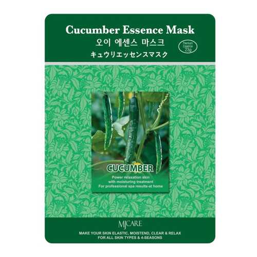 Маска для лица Mijin Cucumber Essence Mask 23 г в Улыбка Радуги