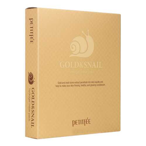 Маска для лица Petitfee Gold & Snail Hydrogel 30 гр в Улыбка Радуги