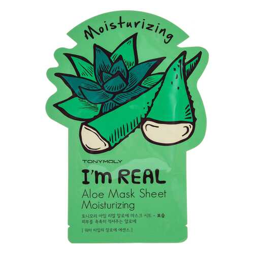 Маска для лица Tony Moly Im Real Aloe Mask Sheet 21 мл в Улыбка Радуги