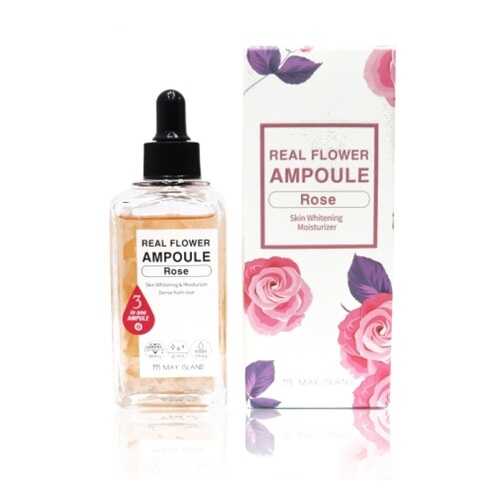 Сыворотка для лица May Island Real Flower Ampoule Rose в Улыбка Радуги