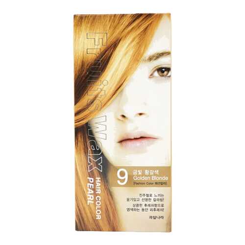 Краска для волос Welcos Fruits Wax Pearl Hair Color 09 Golden Blonde 60 мл в Улыбка Радуги