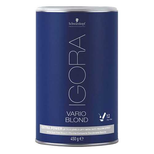 Порошок для обесцвечивания волос Schwarzkopf NEW Igora Vario Blond Super Plus 450 г в Улыбка Радуги